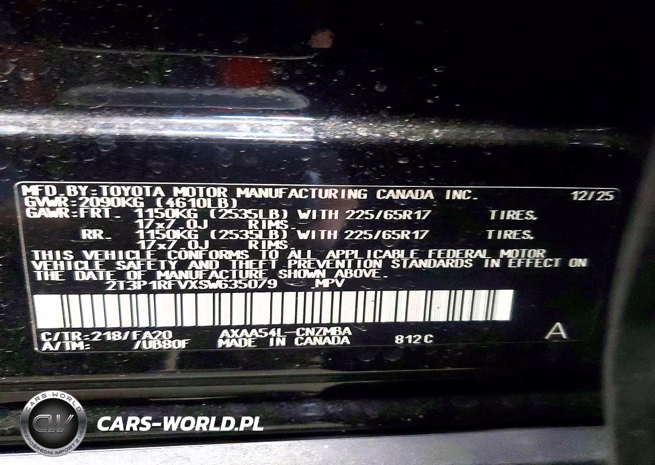 2025 Toyota Rav4 Xle VIN:2T3P1RFVXSW635079 - 13