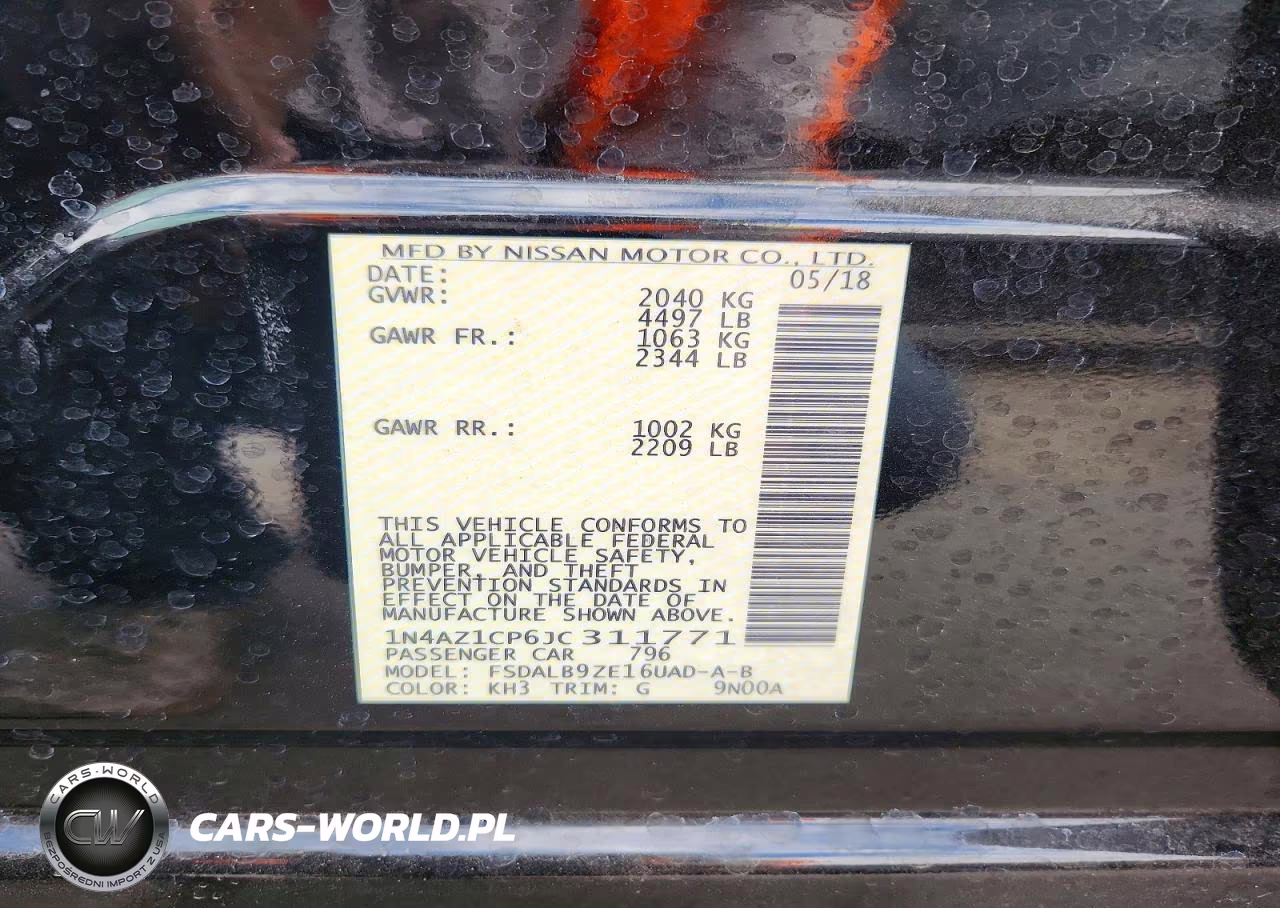 2018 Nissan Leaf S VIN:1N4AZ1CP6JC311771 - 12