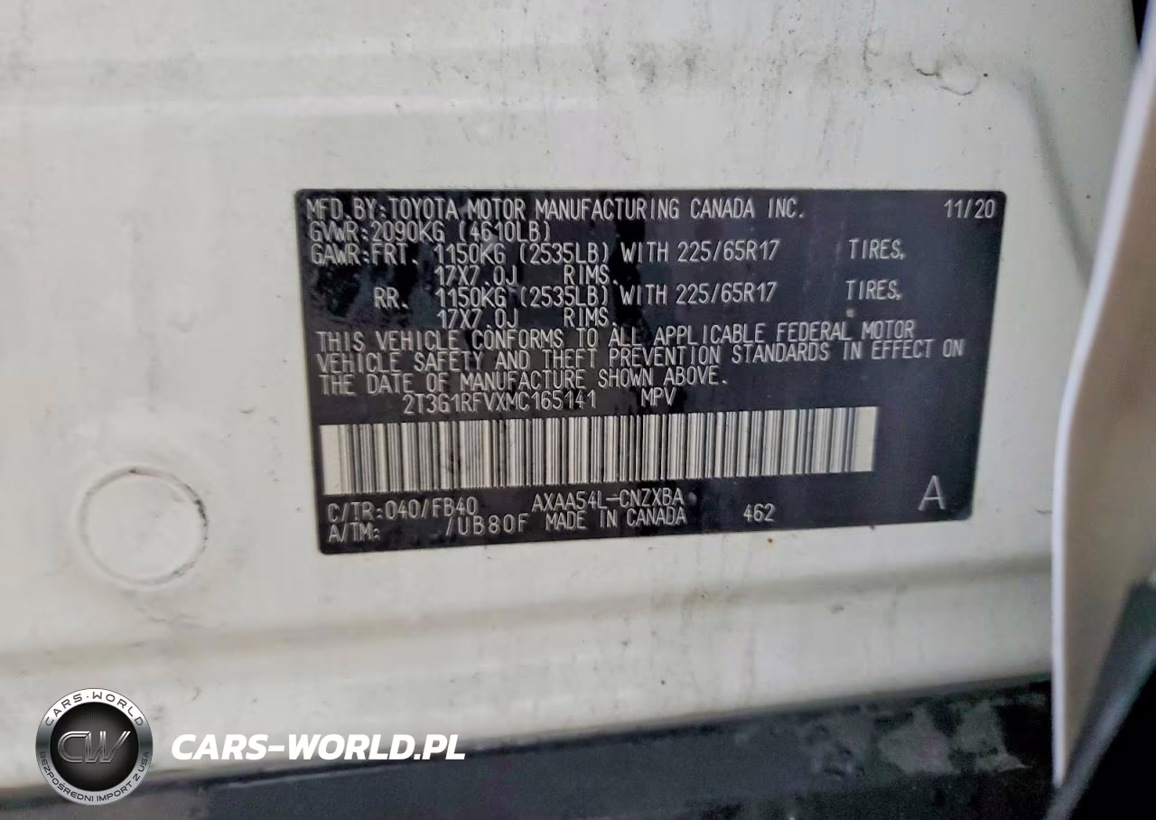 2021 Toyota Rav4 Le VIN:2T3G1RFVXMC165141 - 13
