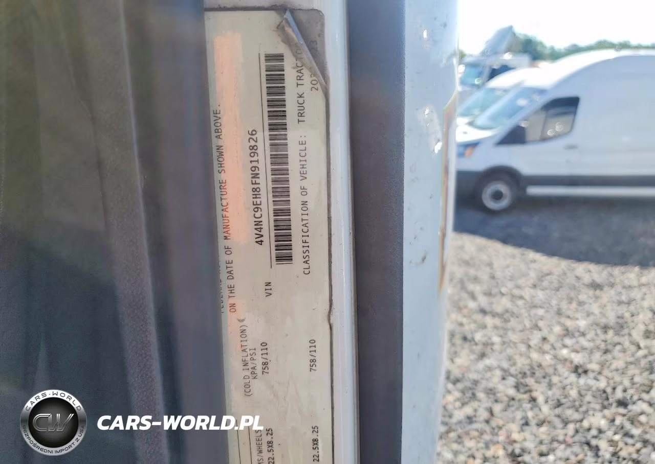 2015 Volvo Vn Vnl VIN:4V4NC9EH8FN919826 - 10