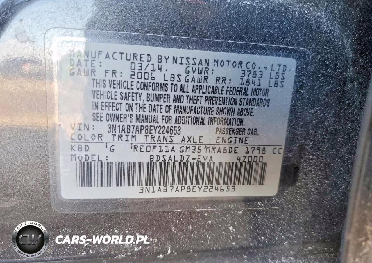 2014 Nissan Sentra VIN:3N1AB7AP8EY224653 - 12