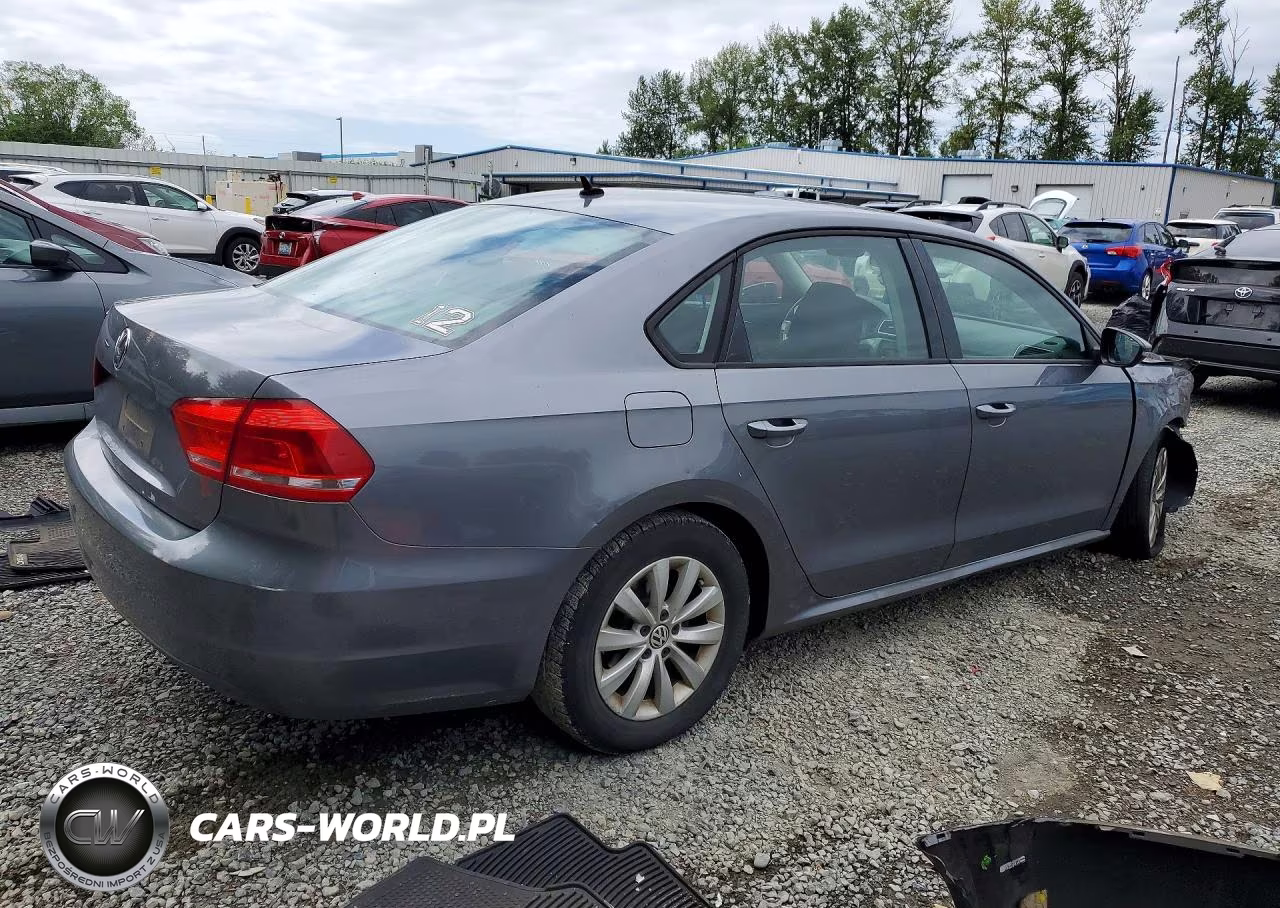 2012 Volkswagen Passat S VIN:1VWAP7A31CC019982 - 3