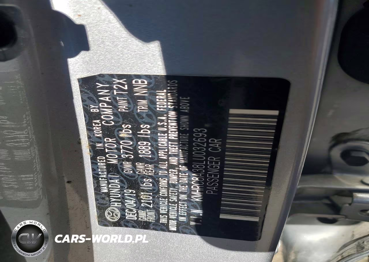 2020 Hyundai Venue Sel VIN:KMHRC8A38LU032693 - 12