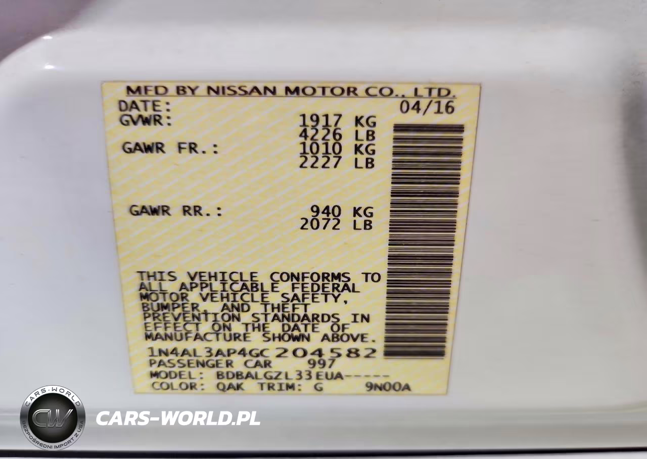 2016 Nissan Altima 2.5 S VIN:1N4AL3AP4GC204582 - 12