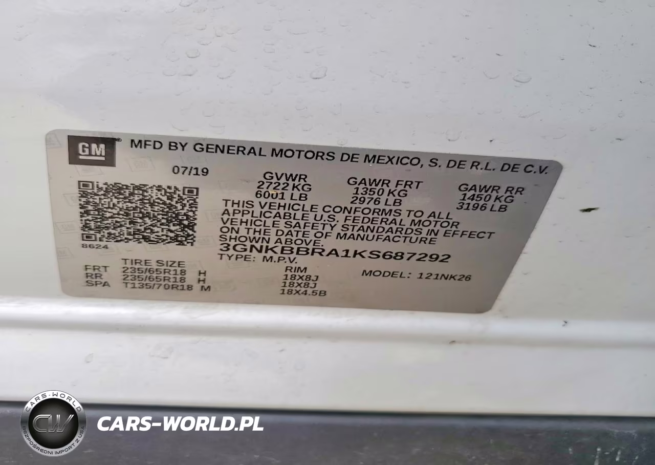 2019 Chevrolet Blazer 1Lt VIN:3GNKBBRA1KS687292 - 13