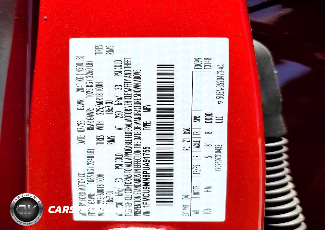 2023 Ford Escape St Line VIN:1FMCU9MN8PUA91755 - 13