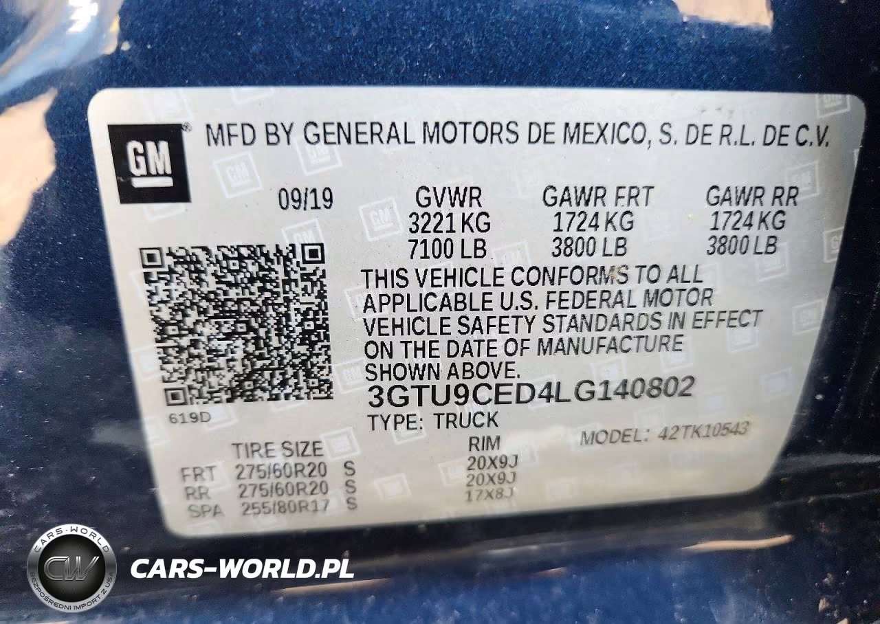 2020 GMC Sierra K1500 Elevation VIN:3GTU9CED4LG140802 - 12