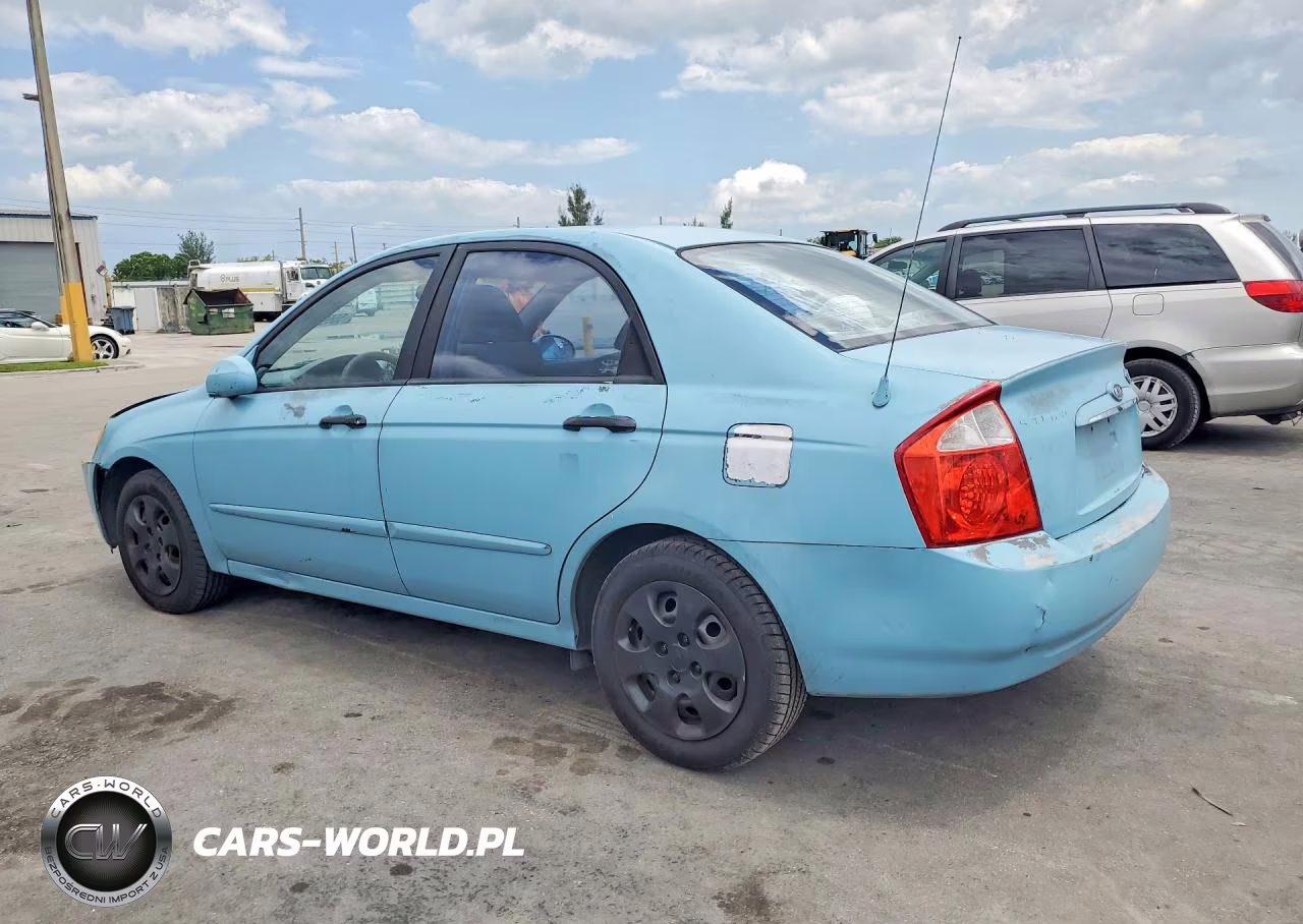 2005 Kia Spectra Lx VIN:KNAFE121655089510 - 2