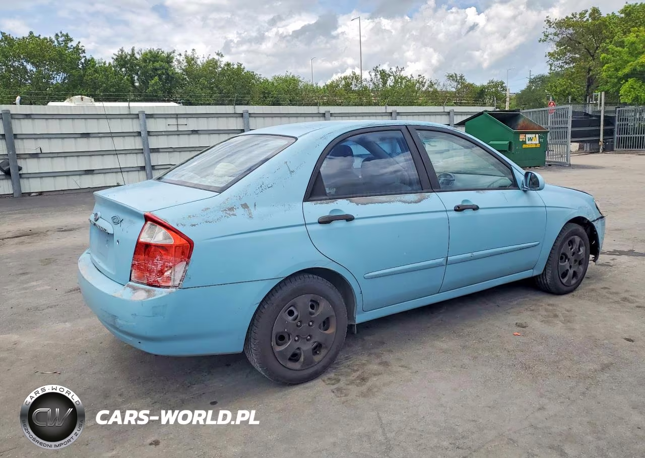 2005 Kia Spectra Lx VIN:KNAFE121655089510 - 3