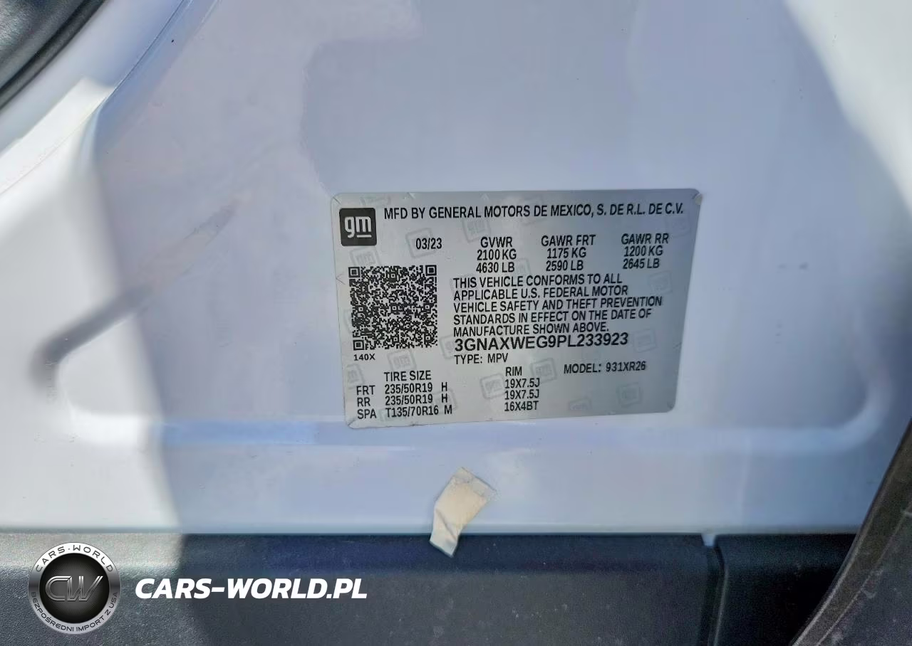 2023 Chevrolet Equinox Rs VIN:3GNAXWEG9PL233923 - 13