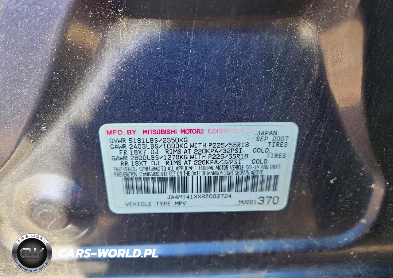 2008 Mitsubishi Outlander Xls VIN:JA4MT41XX8Z002724 - 13
