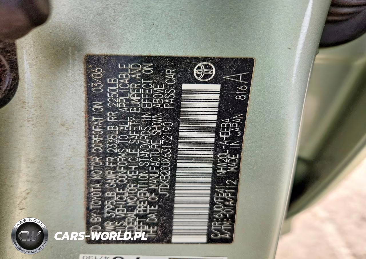 2006 Toyota Prius Base VIN:JTDKB20UX63172190 - 12