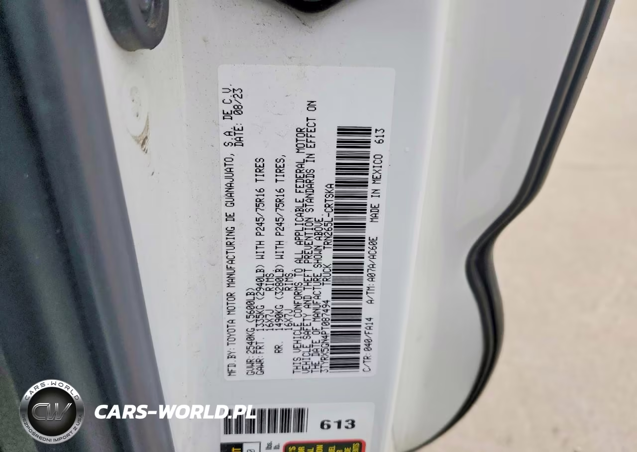 2023 Toyota Tacoma Sr VIN:3TYRX5GN4PT087494 - 12