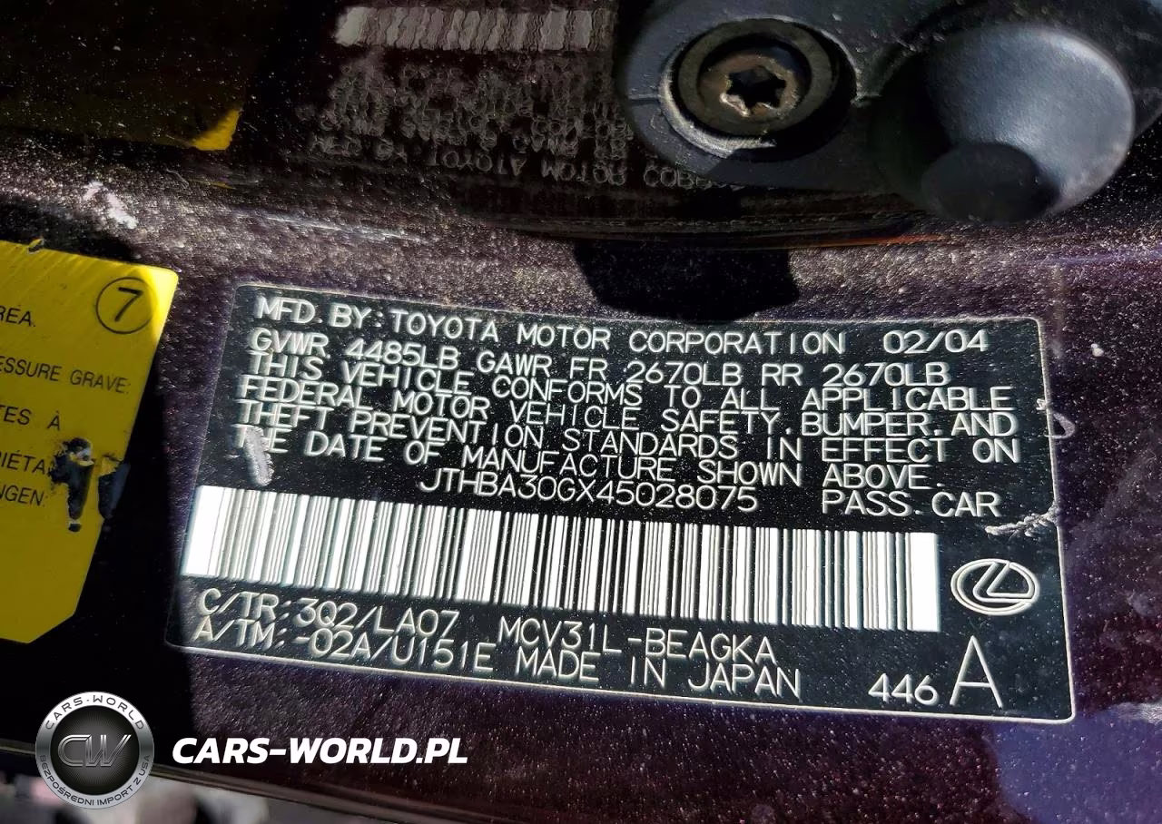 2004 Lexus Es 330 VIN:JTHBA30GX45028075 - 12