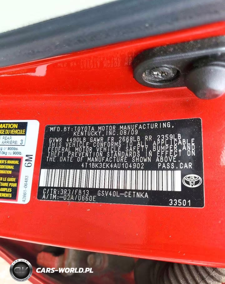 2010 Toyota Camry Le V6 VIN:4T1BK3EK4AU104902 - 13