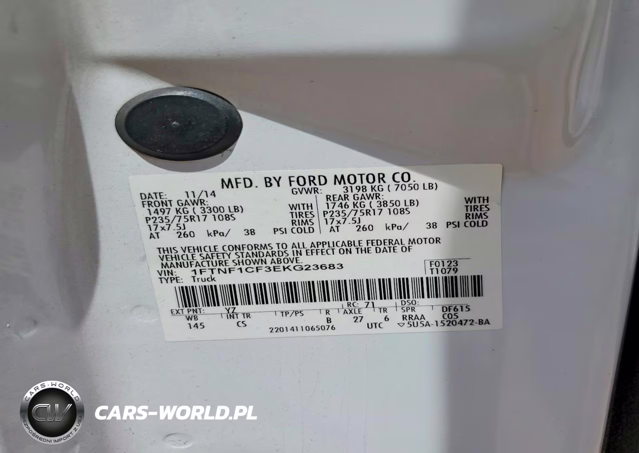 2014 Ford F150 VIN:1FTNF1CF3EKG23683 - 12