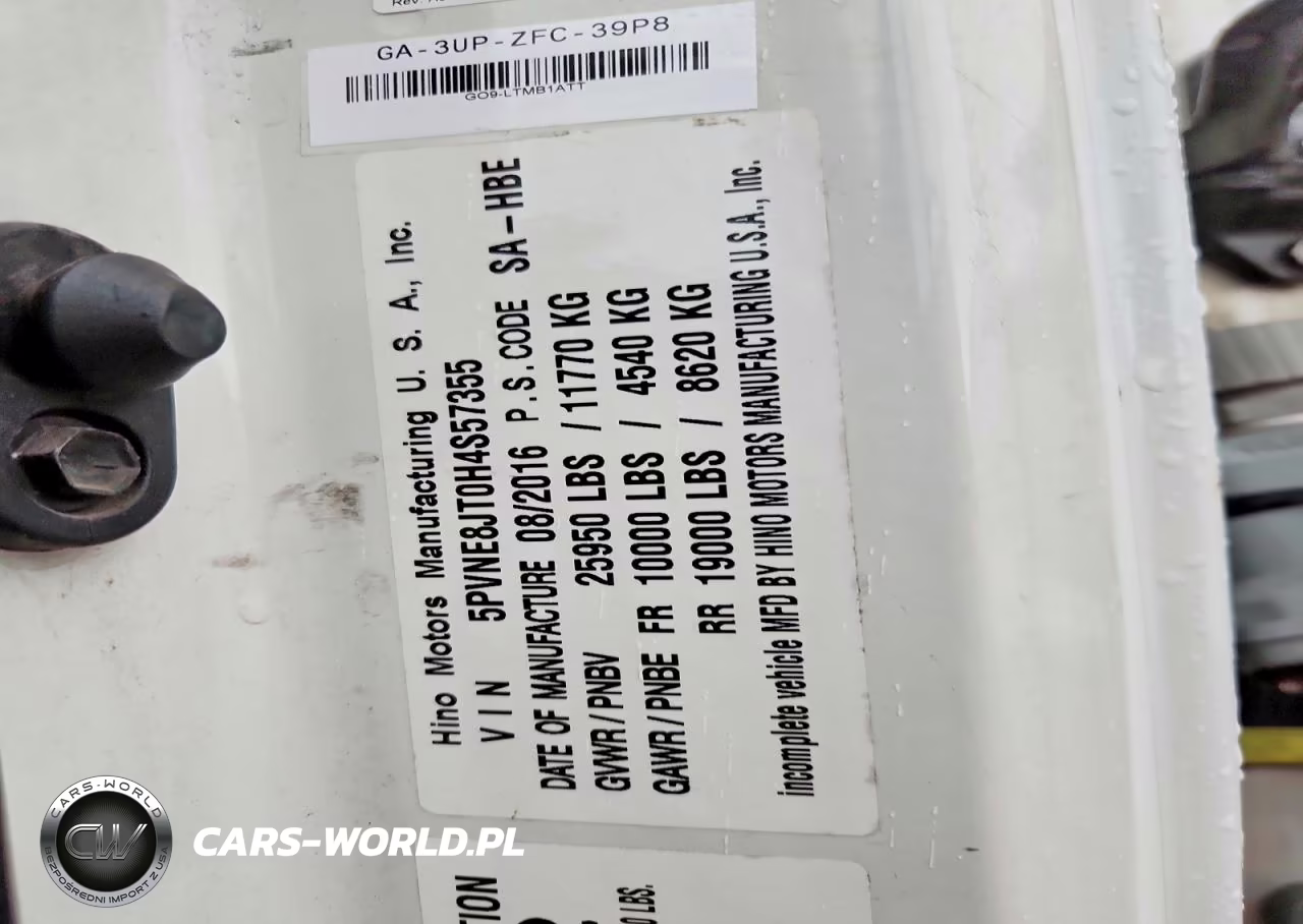 2017 Hino 258-268 Refrigerated Box Truck VIN:5PVNE8JT0H4S57355 - 10