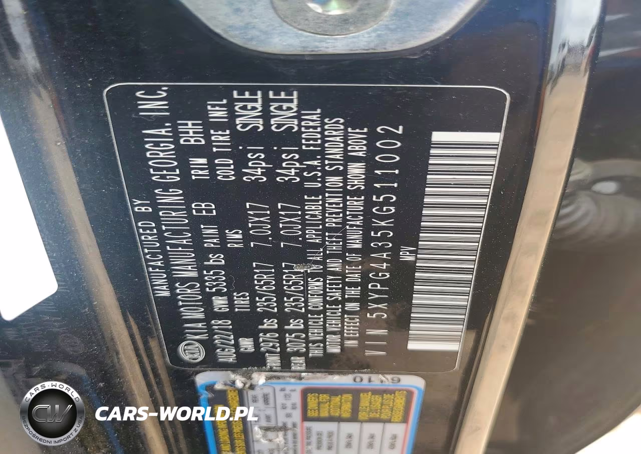 2019 Kia Sorento Lx VIN:5XYPG4A35KG511002 - 12