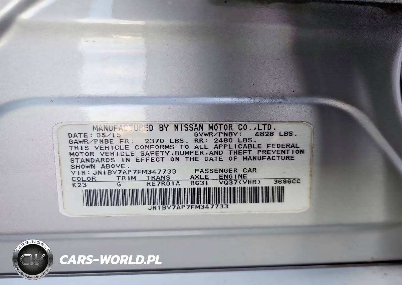 2015 Infiniti Q50 Premium VIN:JN1BV7AP7FM347733 - 13