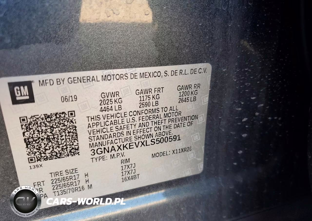 2020 Chevrolet Equinox Lt VIN:3GNAXKEVXLS500591 - 13
