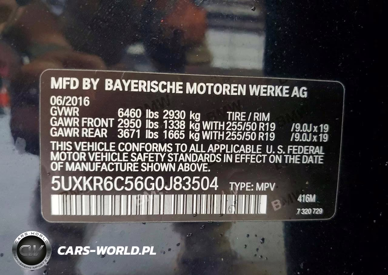 2016 BMW X5 xDrive50I VIN:5UXKR6C56G0J83504 - 13