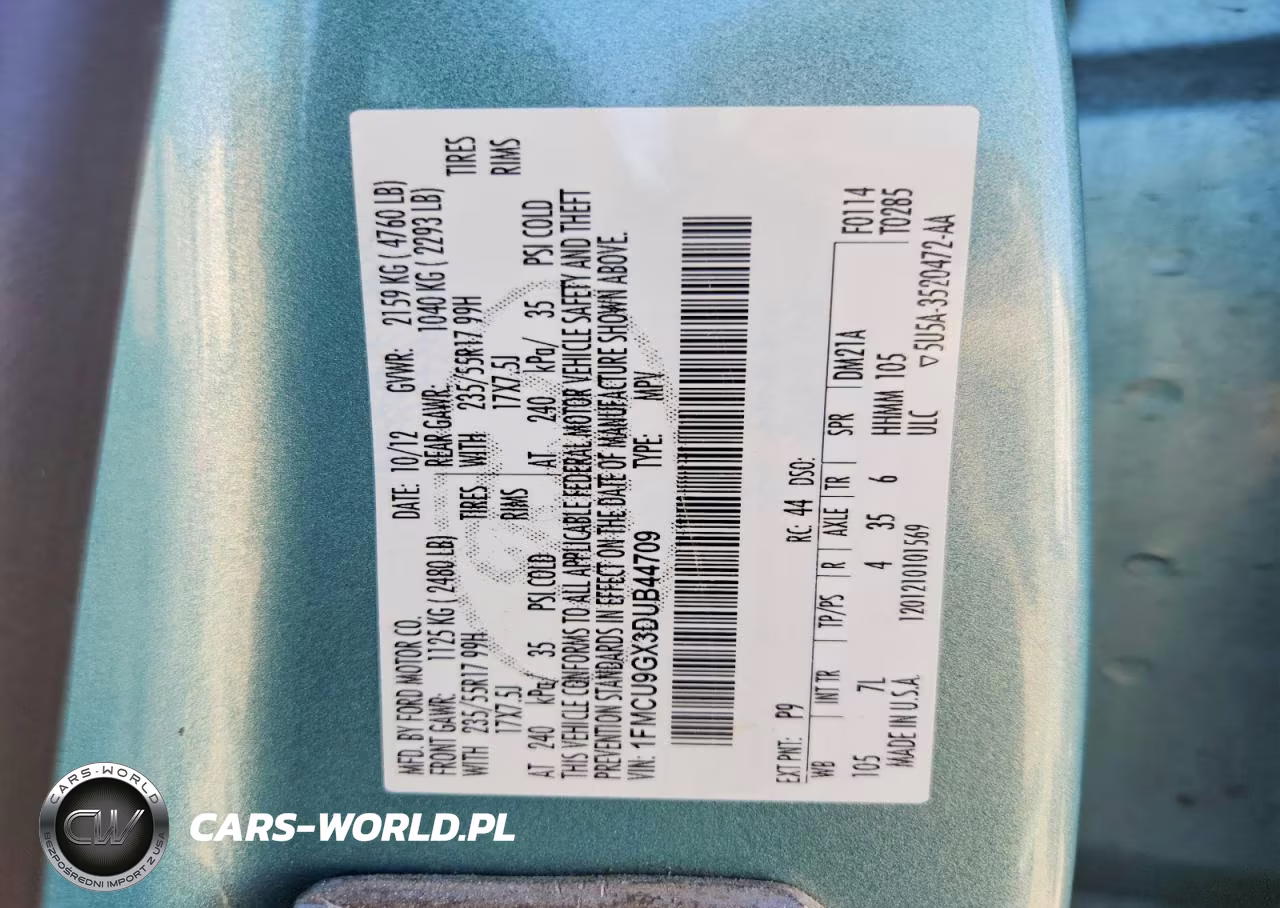 2013 Ford Escape Se VIN:1FMCU9GX3DUB44709 - 13
