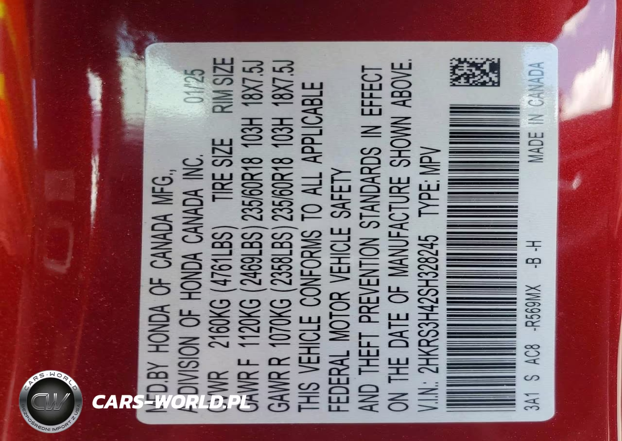 2025 Honda Cr-V Ex VIN:2HKRS3H42SH328245 - 14