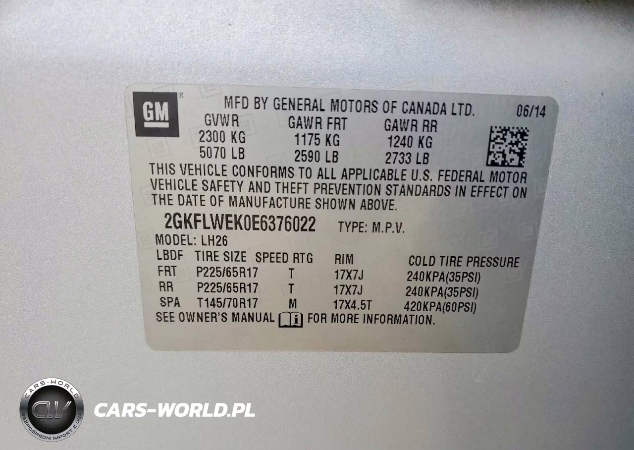 2014 GMC Terrain Sle VIN:2GKFLWEK0E6376022 - 12