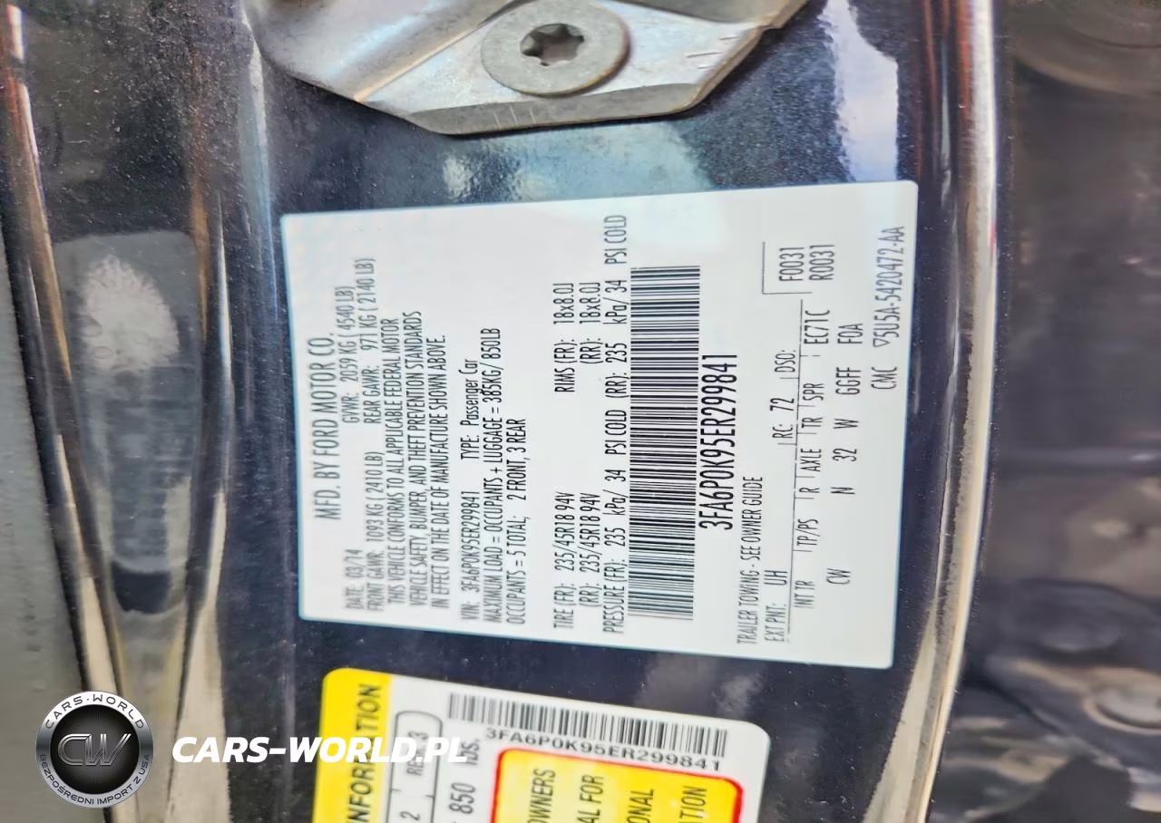 2014 Ford Fusion Titanium VIN:3FA6P0K95ER299841 - 12