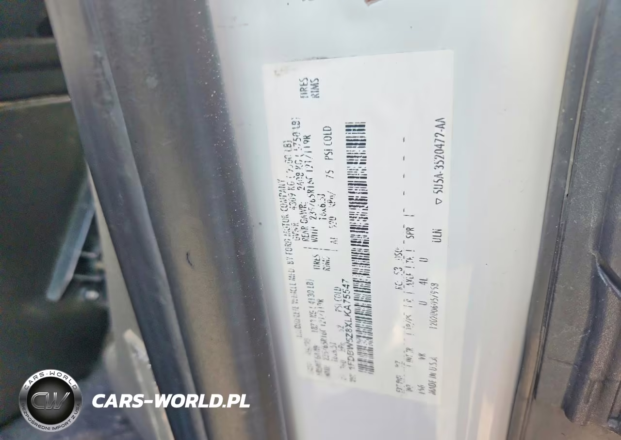 2020 Ford Transit Delivery Truck VIN:1FDBW5Z8XLKA75547 - 12