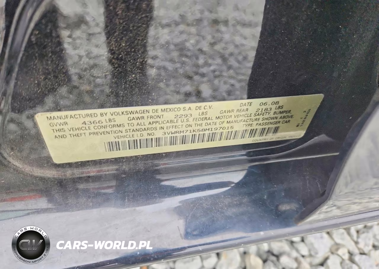 2008 Volkswagen Jetta Se-Sel VIN:3VWRM71K58M197015 - 12