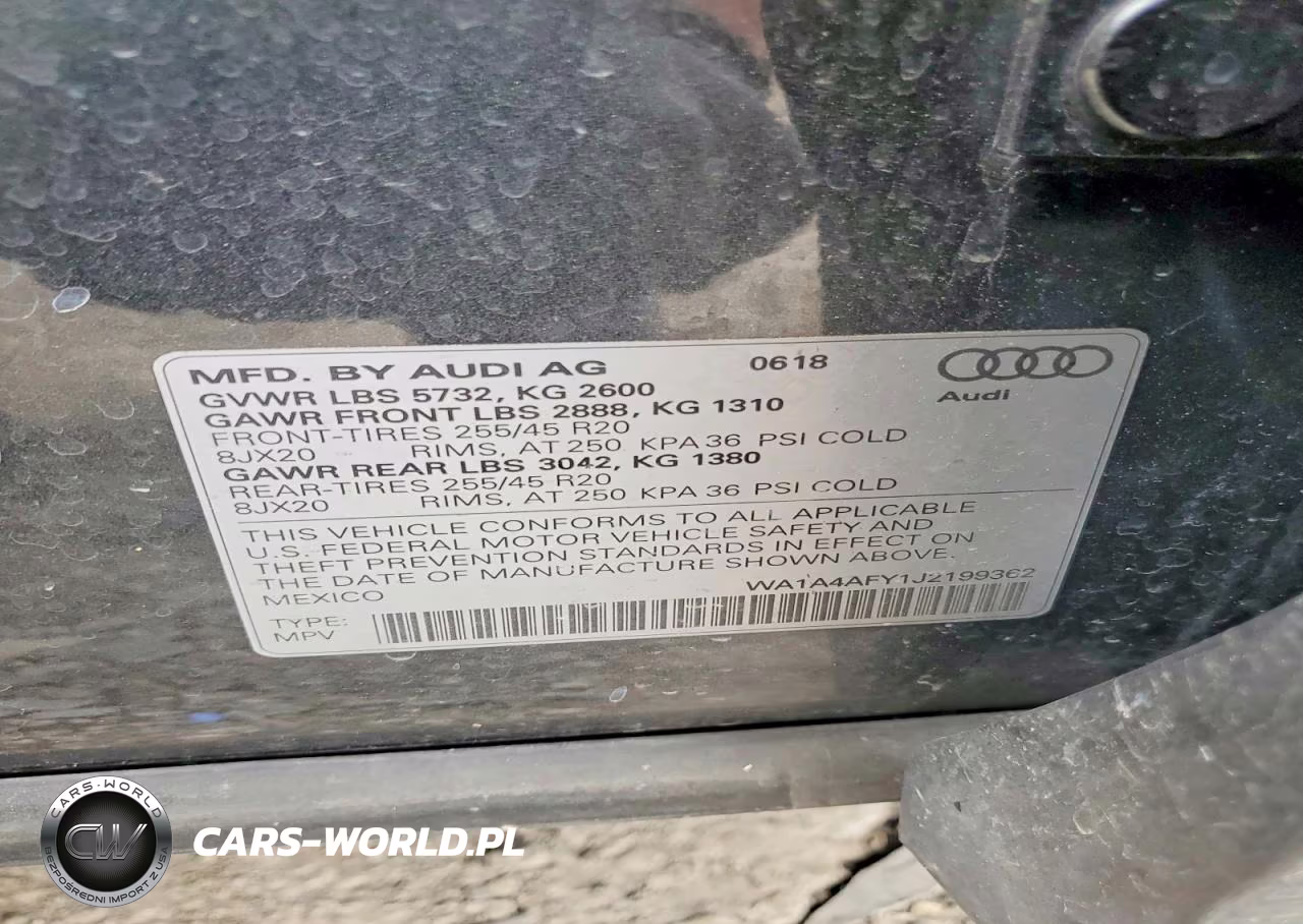 2018 Audi Sq5 Premium Plus VIN:WA1A4AFY1J2199362 - 13