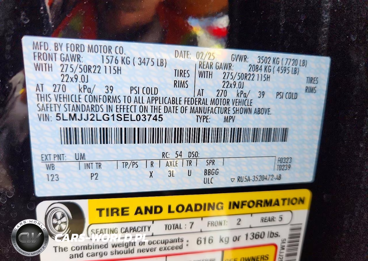 2025 Lincoln Navigator Reserve VIN:5LMJJ2LG1SEL03745 - 14