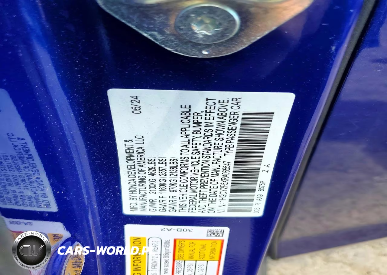 2024 Honda Accord Hybrid Sport VIN:1HGCY2F5XRA065547 - 12