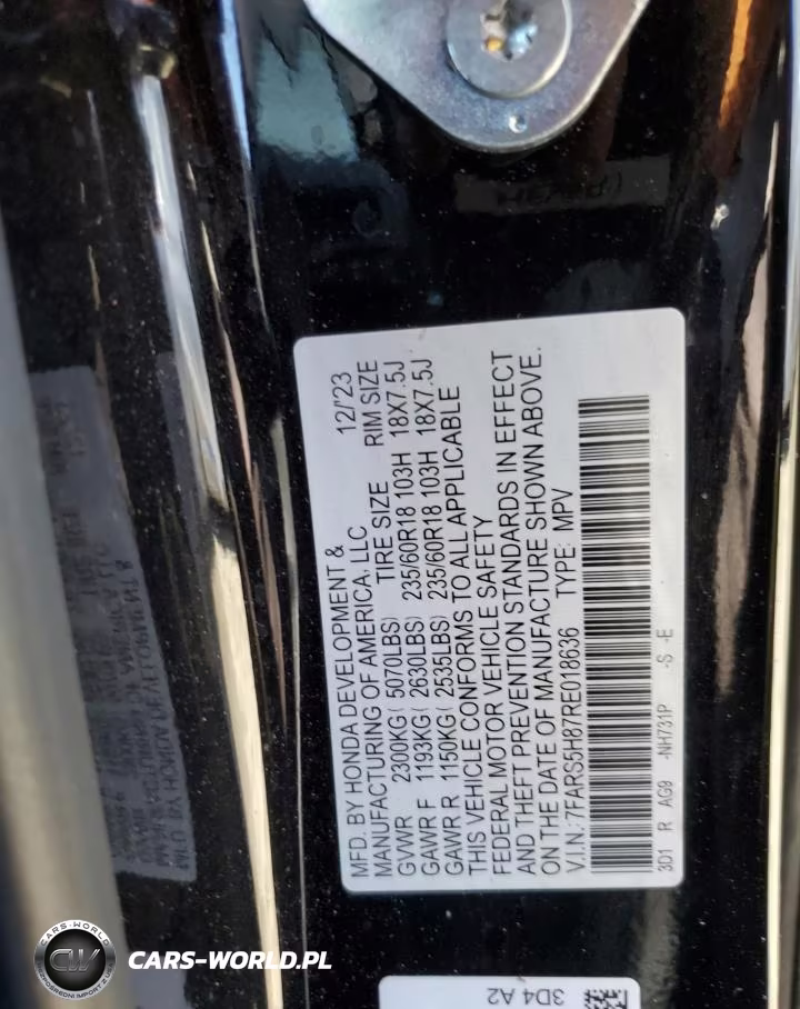 2024 Honda Cr-V Sport-L VIN:7FARS5H87RE018636 - 13