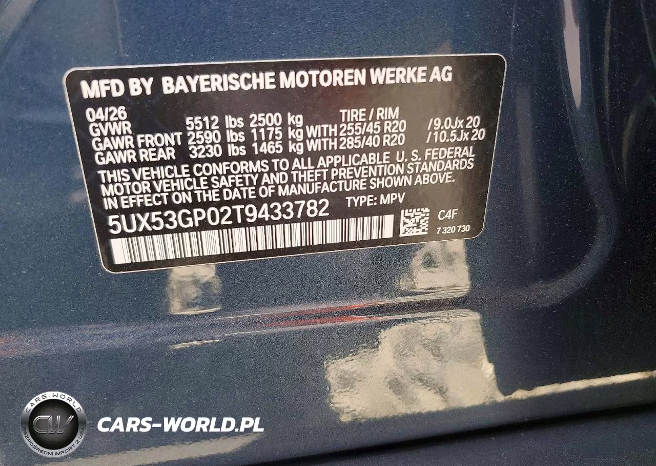 2026 BMW X3 30 xDrive VIN:5UX53GP02T9433782 - 13
