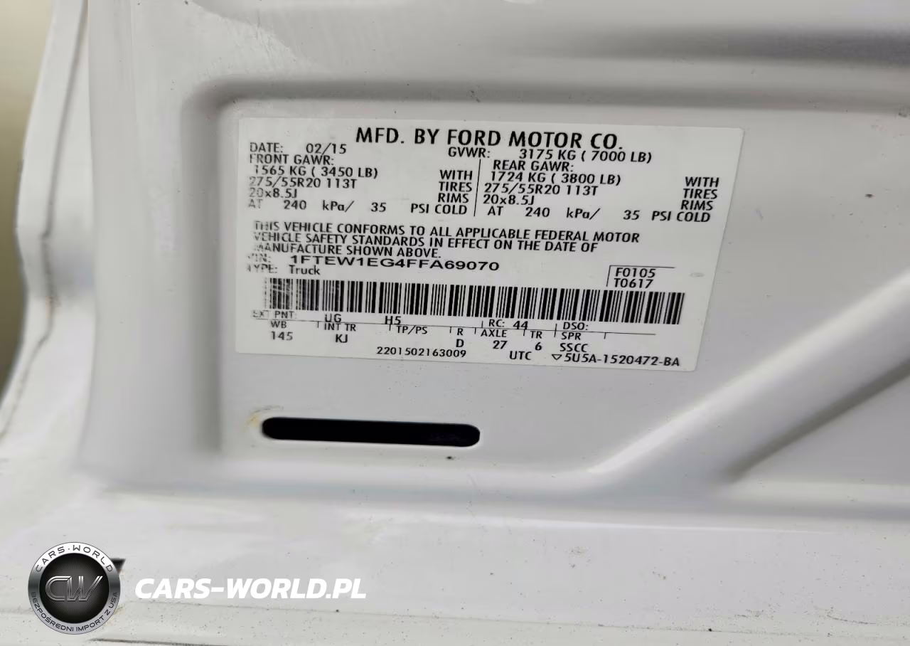 2015 Ford F150 Supercrew VIN:1FTEW1EG4FFA69070 - 12