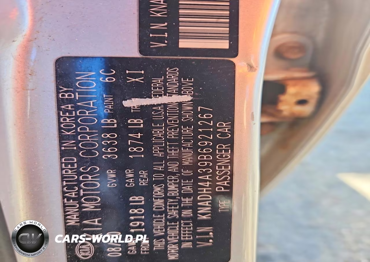 2011 Kia Rio Lx VIN:KNADH4A39B6921267 - 12