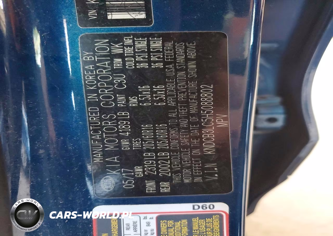 2017 Kia Niro Lx VIN:KNDCB3LC5H5088802 - 13