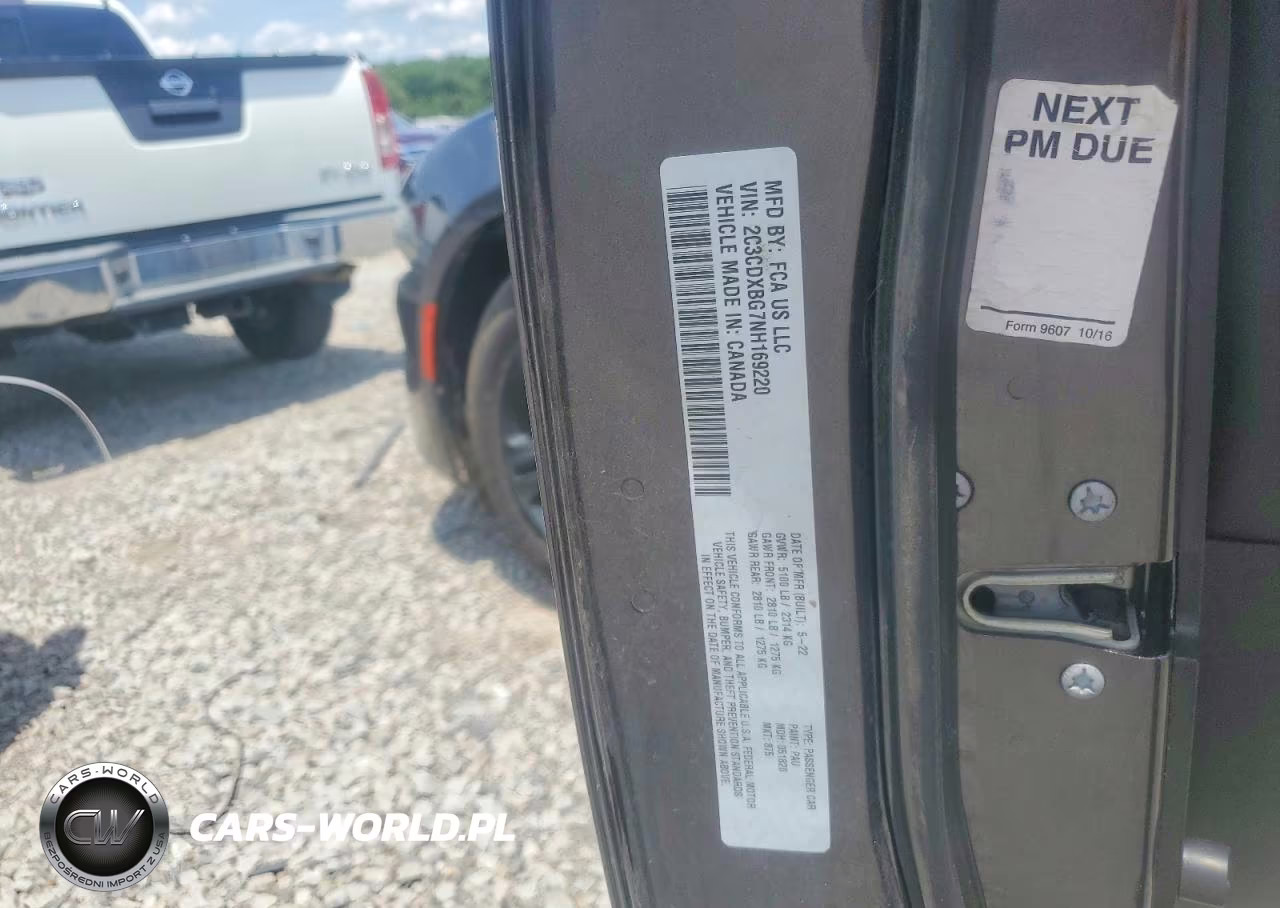2022 Dodge Charger Sxt VIN:2C3CDXBG7NH169220 - 12