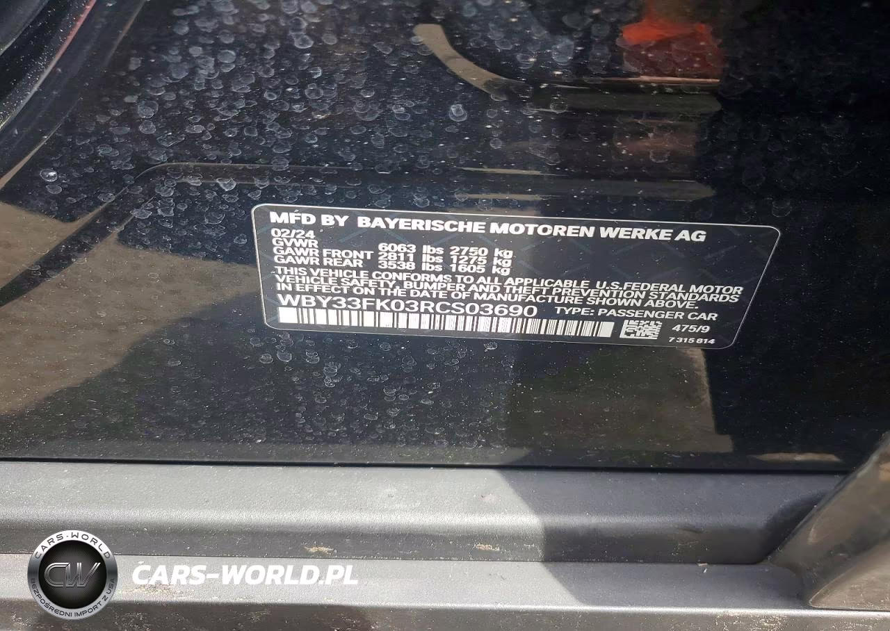 2024 BMW I5 Edrive 40 VIN:WBY33FK03RCS03690 - 12