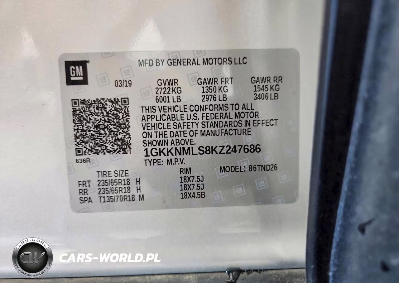2019 GMC Acadia Slt-1 VIN:1GKKNMLS8KZ247686 - 13