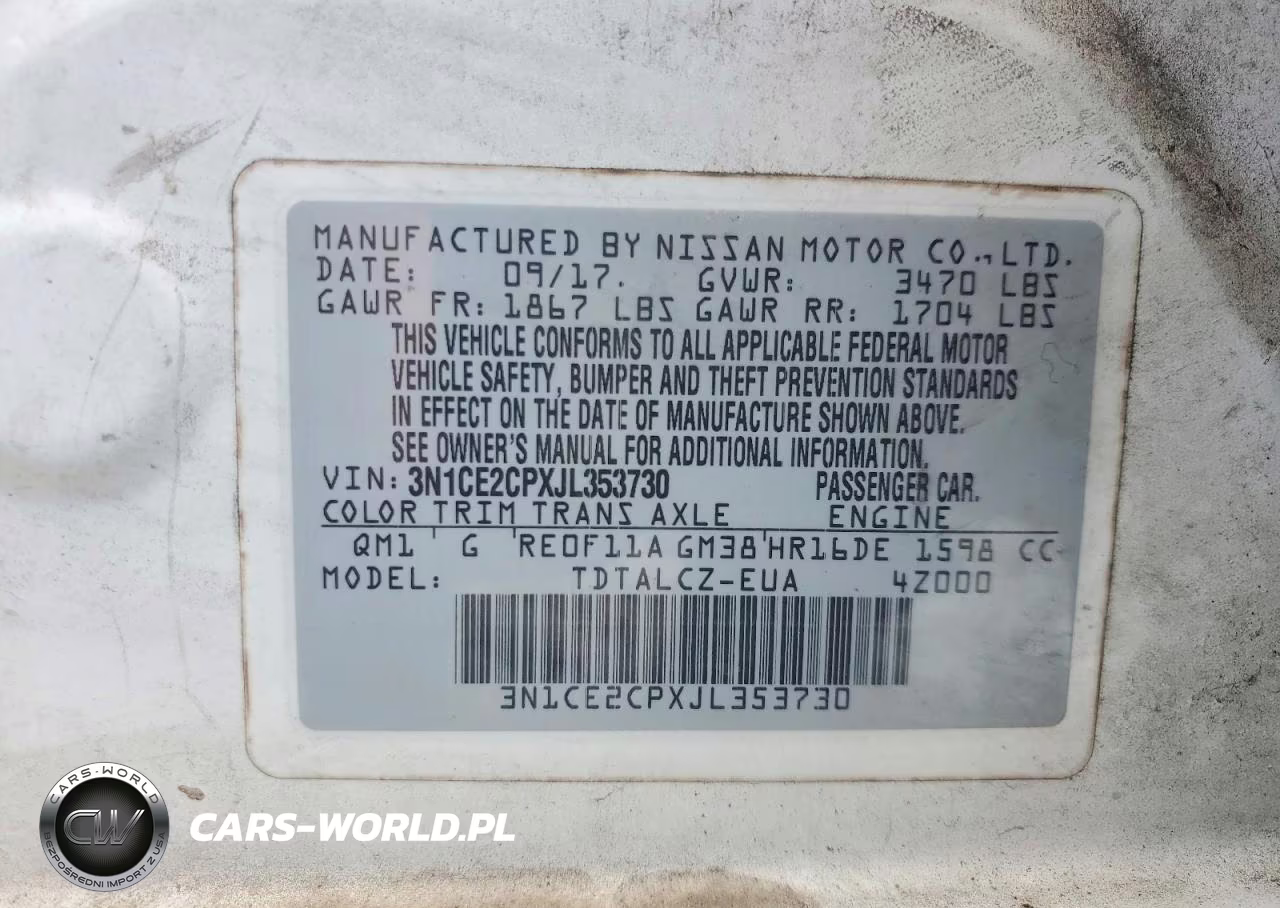 2018 Nissan Versa Note S VIN:3N1CE2CPXJL353730 - 12