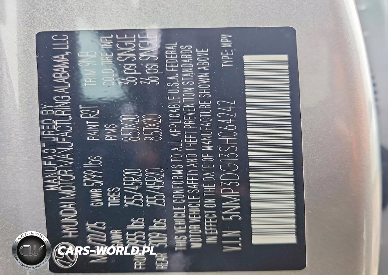2025 Hyundai Santa Fe Limited VIN:5NMP3DG13SH064242 - 12