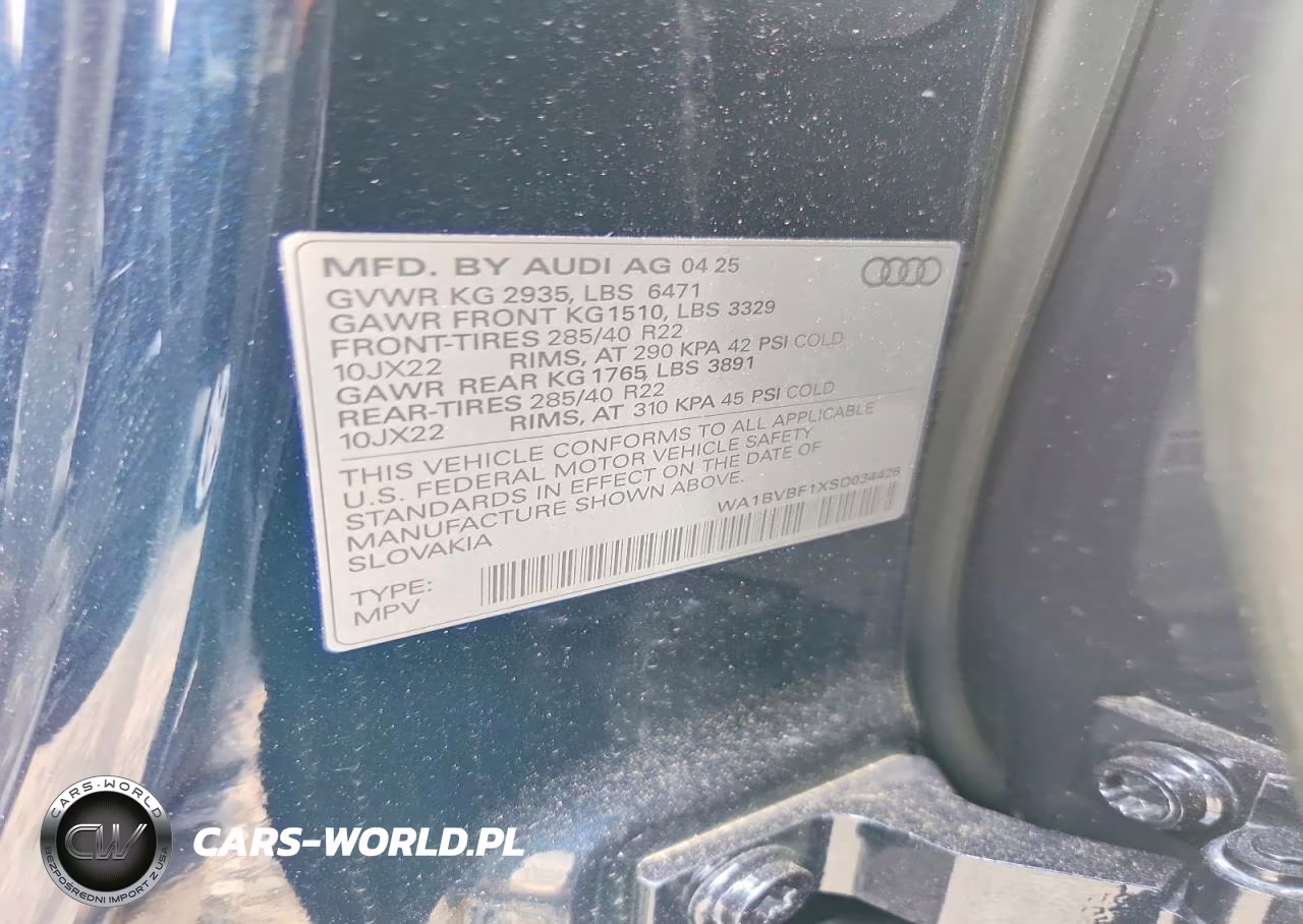 2025 Audi Q8 Premium Plus VIN:WA1BVBF1XSD034426 - 13