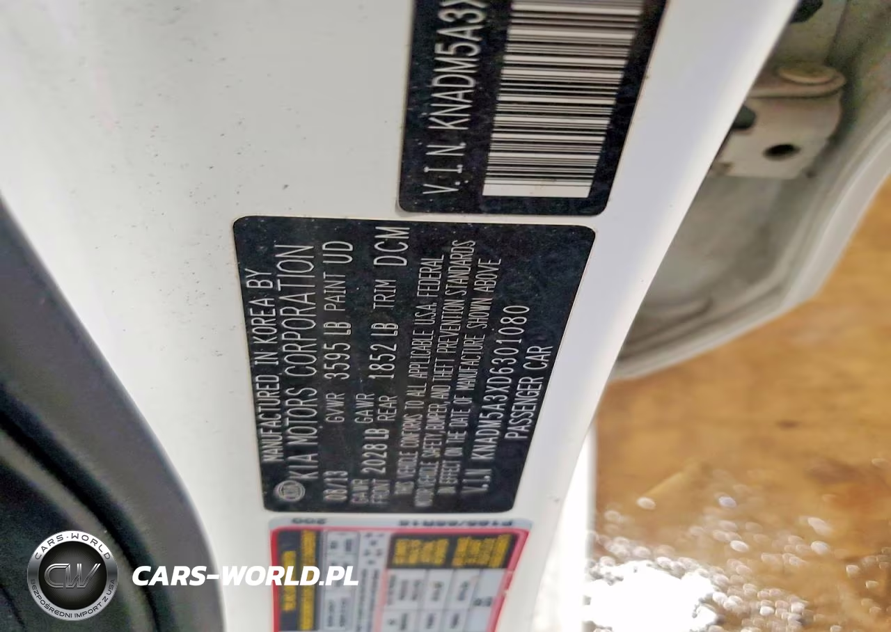 2013 Kia Rio Lx VIN:KNADM5A3XD6301080 - 12