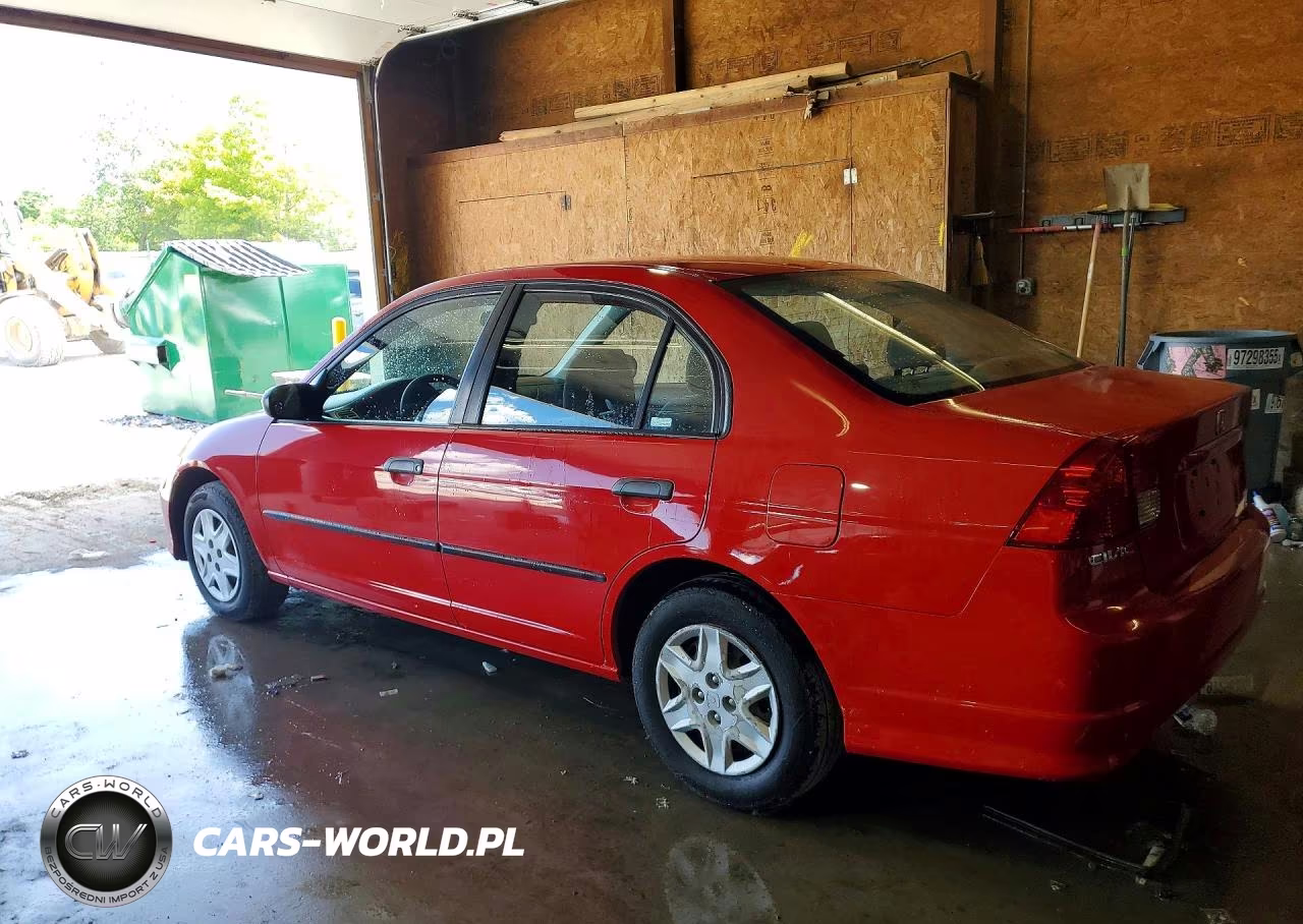 2005 Honda Civic Dx Vp VIN:1HGES16325L001861 - 2
