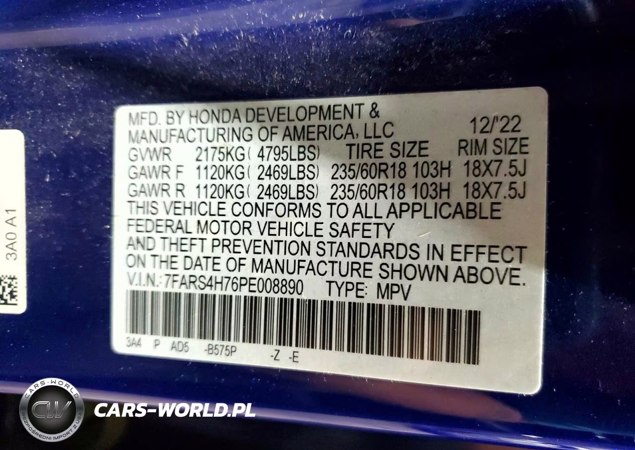 2023 Honda Cr-V Exl VIN:7FARS4H76PE008890 - 14