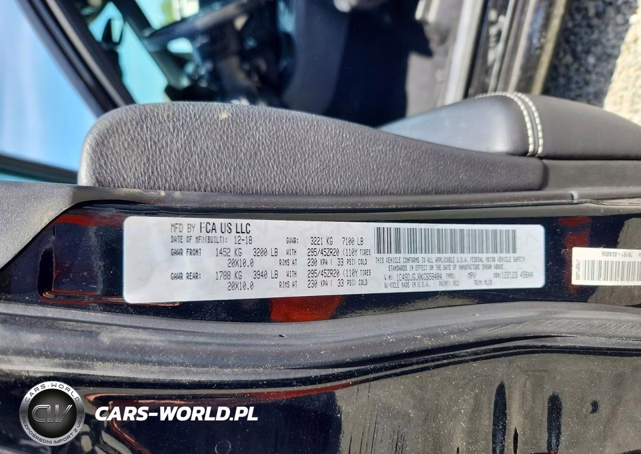 2019 Dodge Durango Srt VIN:1C4SDJGJ0KC658484 - 14