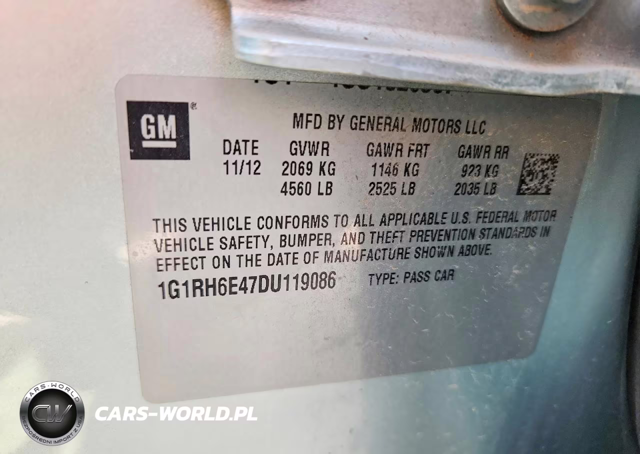 2013 Chevrolet Volt VIN:1G1RH6E47DU119086 - 13
